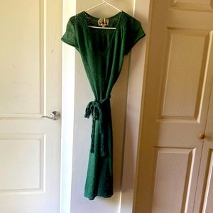 Vintage Wool blend Mid-length knit dress